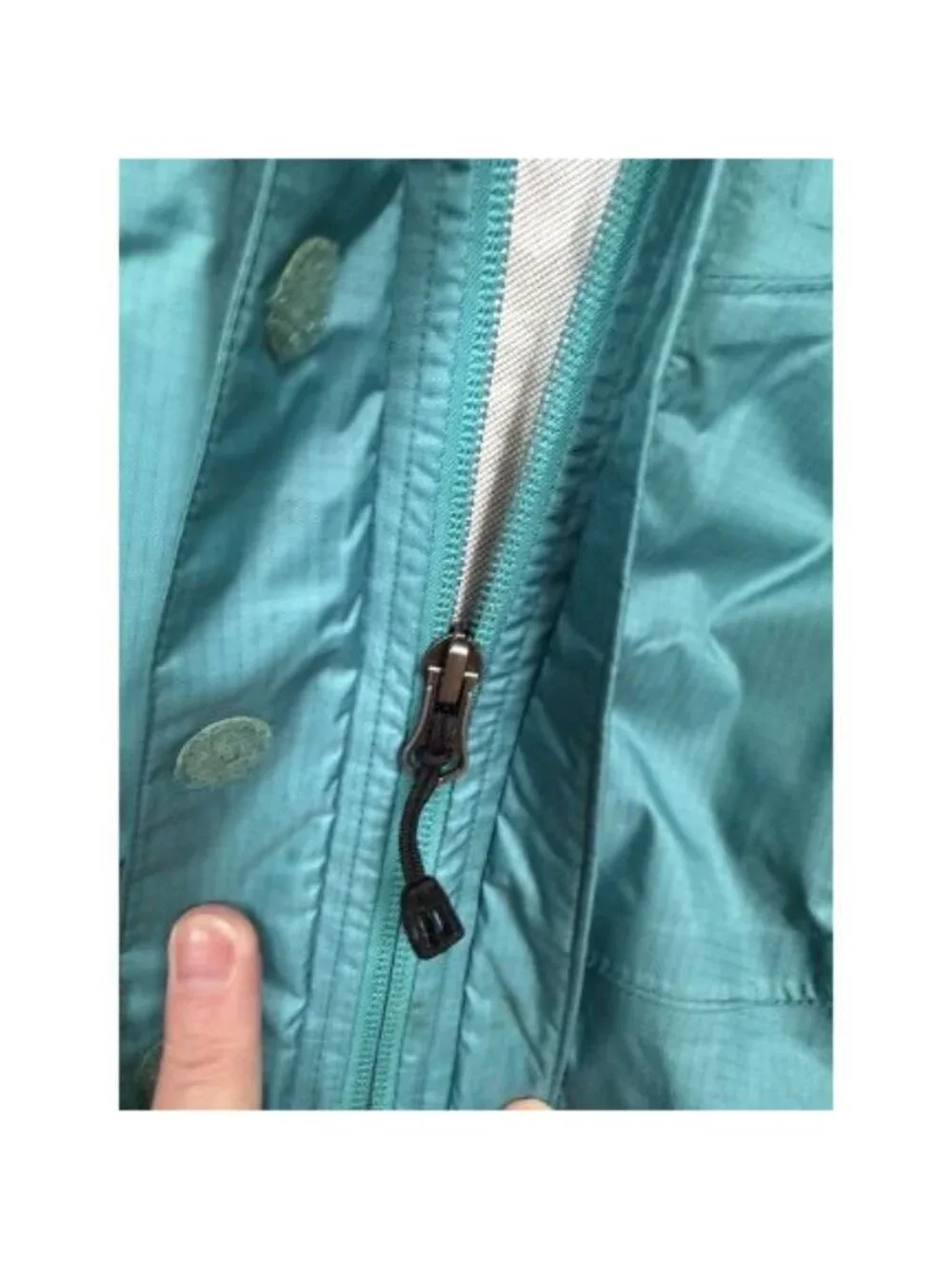 REI Youth Teal Rain Jacket Girls XXS 4/5 READ